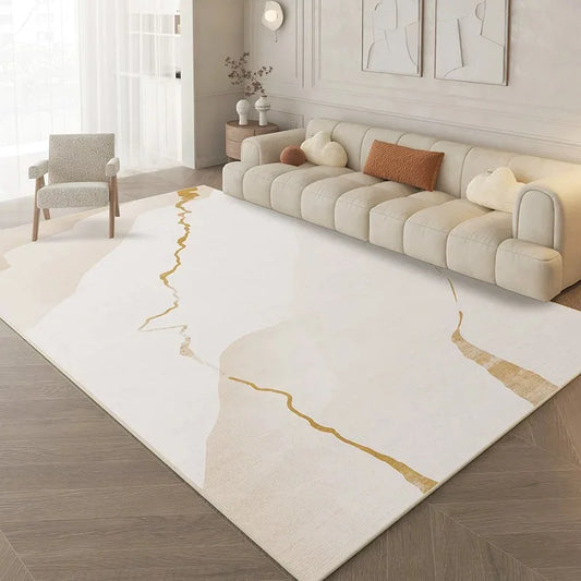 Abstract Cream Rug