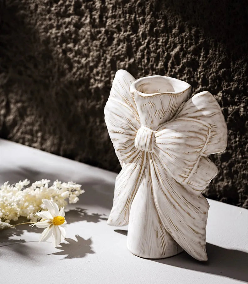 Elegant Bow Vase