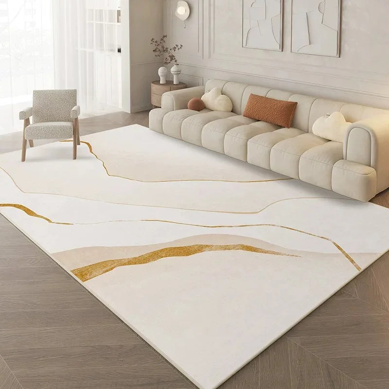 Abstract Cream Rug