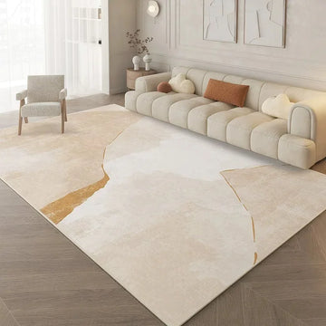 Abstract Cream Rug