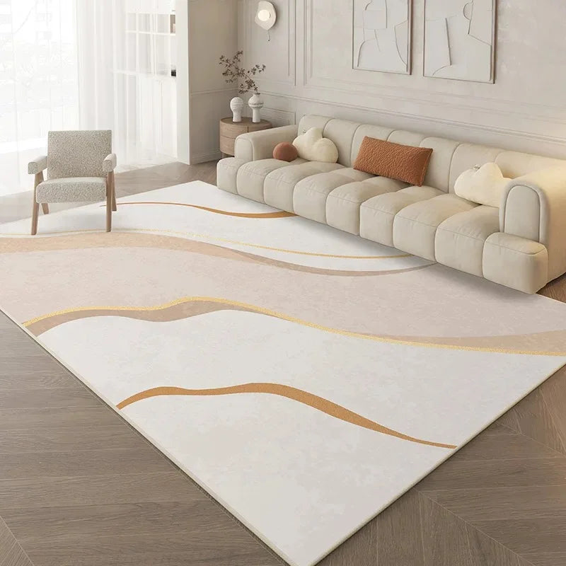 Abstract Cream Rug
