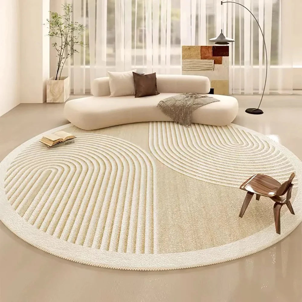Striped Round Rug