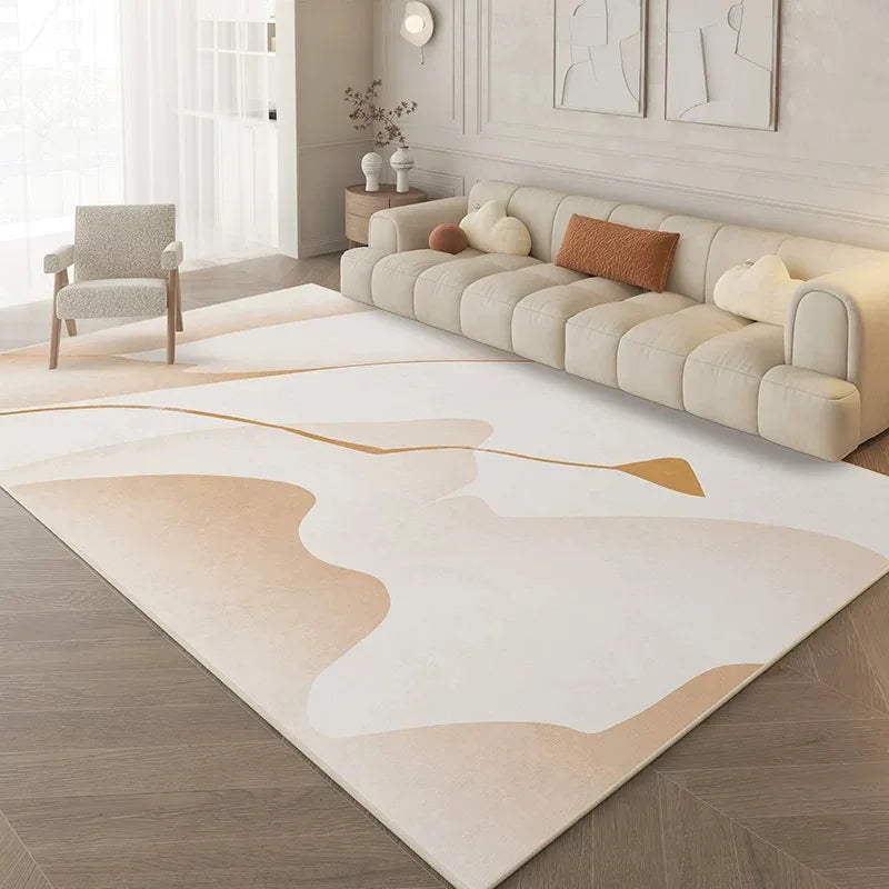Abstract Cream Rug