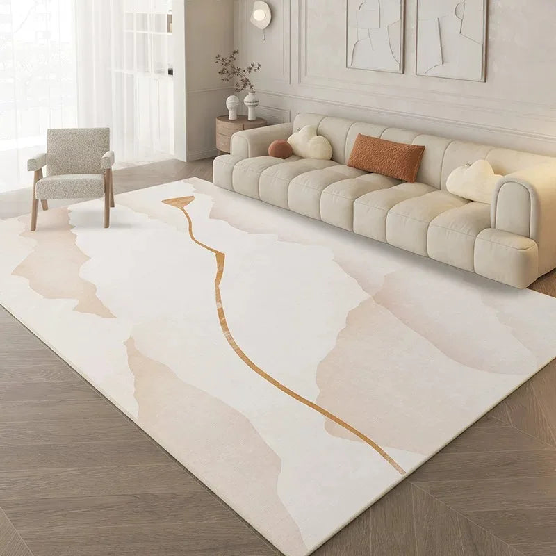 Abstract Cream Rug