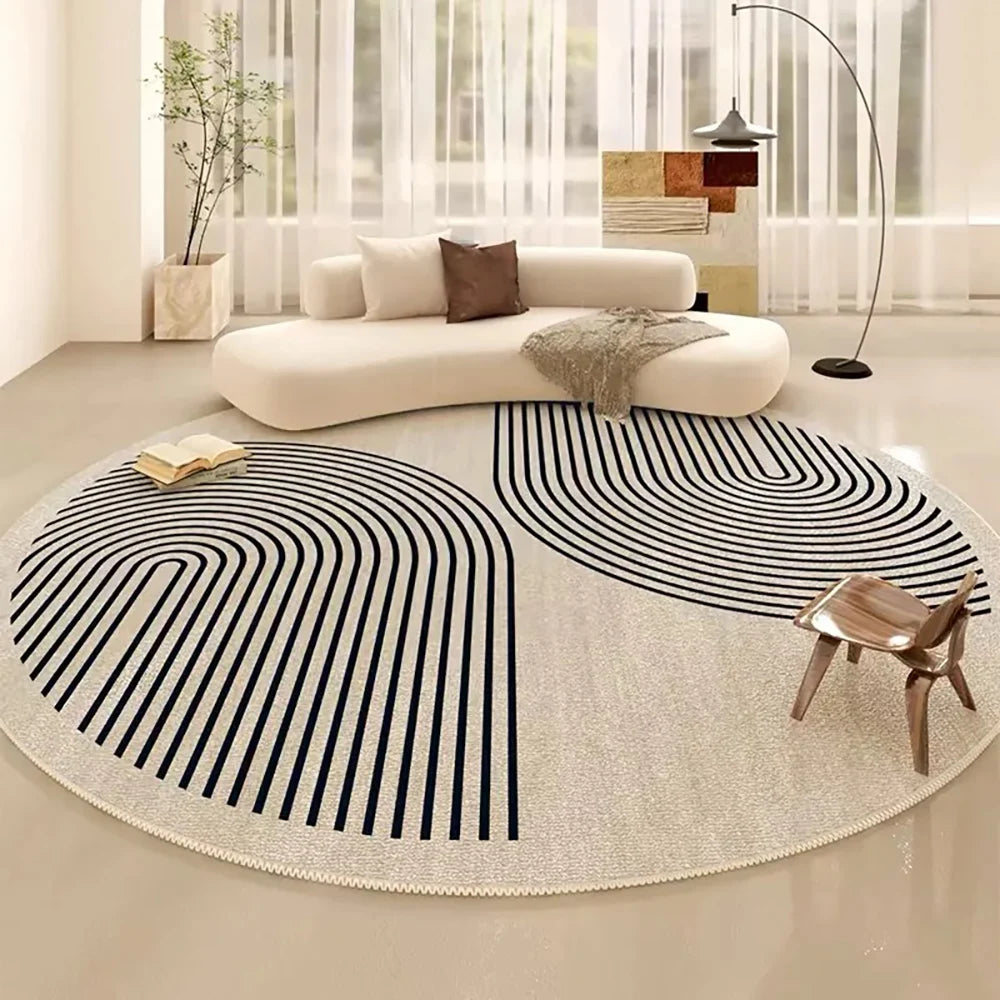 Striped Round Rug