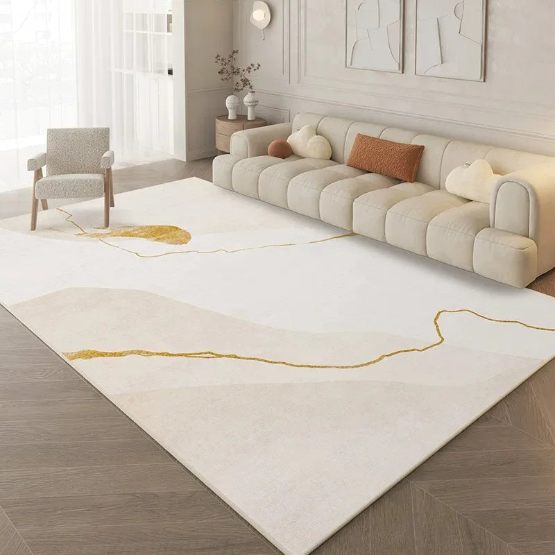 Abstract Cream Rug