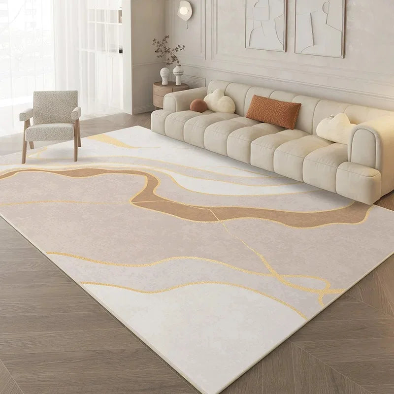 Abstract Cream Rug