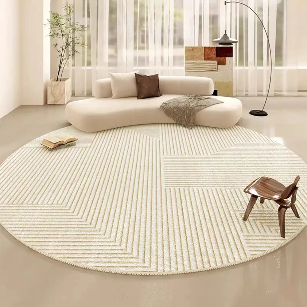 Striped Round Rug