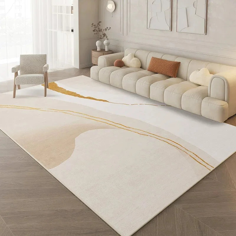 Abstract Cream Rug